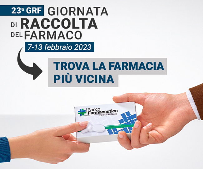 Dal 7 al 13 febbraio la Giornata di Raccolta del Farmaco di Banco Farmaceutico. 
